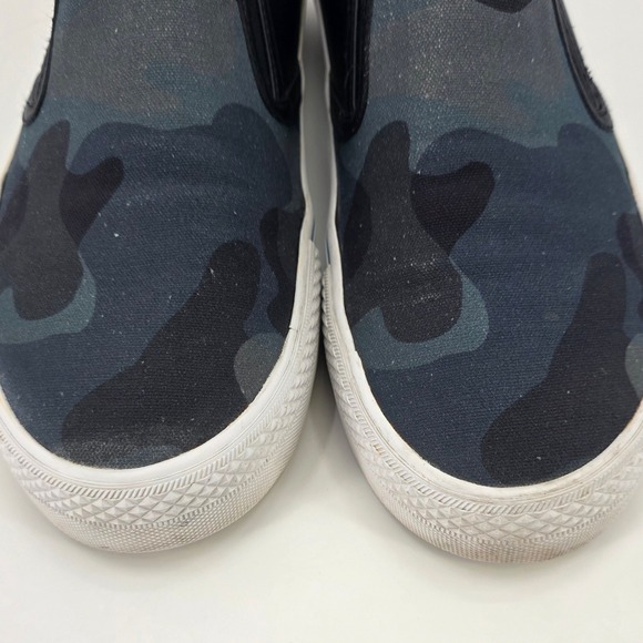 COACH CITYSOLE SKATE SLIP ON SNEAKERS MENS SIZE 10 D BLUE CAMO LEATHER CANVAS - Picture 3 of 14